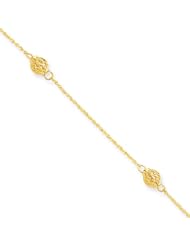 14k Gold Anklet, 10 inch