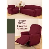 Soft Jersey Slipcovers - Recliner Cover (Fits Up to 88 Back Circumference)