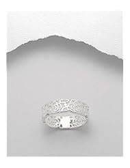 Flower Ring In 92.5 Sterling Silver