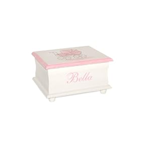  Pink Carriage Baby Keepsake Box