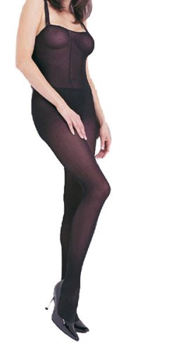 Opaque Body Stocking With Spaghetti Straps