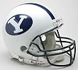 BYU Cougars Riddell Full Size Authentic Helmet - College Athletics Sports Merchandise