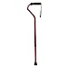 DMI Adjustable Designer Cane with Offset Handle, Comfort Grip and Strap, Copper Swirl