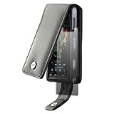 SONY ERICSSON SATIO BLACK MOBILE PHONE PREMIUM FLIP CASE AND SCREEN PROTECTOR PART OF THE QUBITS ACCESSORIES RANGE