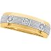 14K Two Tone Gold Diamond Duo Ring