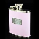 Review PSUK  / Pink Hip Flask. Can be personalised with up to 45 characters/letters
