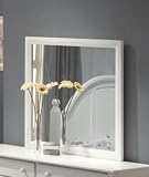 Kayla Bedroom Mirror with White Finish - Coaster 201184