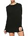 ANGVNS O-Neck Knit Stretchable Elasticity Long Sleeve Slim Sweater Jumper