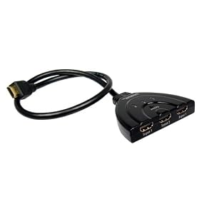 Cables Unlimited Pro A V Series 3x1 HDMI Switch Pigtail Type No Power Required 