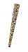 Apparel : Hair Clip - H80 - Banana Style Encrusted in Swarovski (tm) Crystal Stones ~ Jet & Blk Diamond (Black and Grey) (ap)