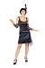 Adult Speak Easy Flapper Costume, Ladies Standard (Up to Dress size 12)