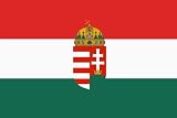 Hungary w/crest Flag Polyester 3 ft. x 5 ft.