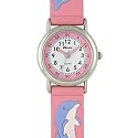 Ravel - R1513.29 - Montre professeur/Filles - Quartz analogique - Rose et blanche - Bracelet avec dauphins en 3D
