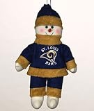 St. Louis Rams 10" Snowflake Friends Festive Plush Snowmen Make Great Friends For Anyone