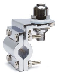 K40 Electronics K40MM 60mm 3-Way Double Groove Chrome Plated CB Antenna Mirror Mount (1 Each)