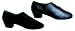 415 Men's Oxford Style Latin Shoe with a 1.5" Pro Heel in Black Grained Leather (Regular Fit)