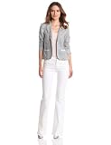 Michael Stars Womens Stripe Linen Blazer