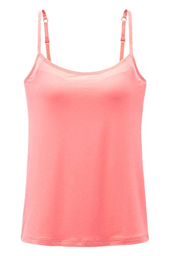 Cutiefox® Womens Active Built In Bra Padded Yoga Camisole Tank Tops