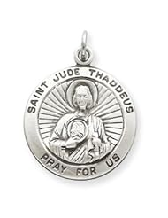 Sterling Silver St. Jude Thaddeus Medal QC3603"