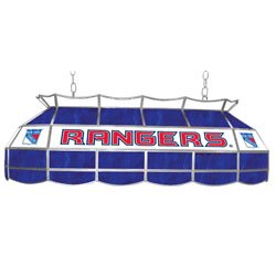 NHL New York Rangers Stained Glass 40 inch Lighting Fixture