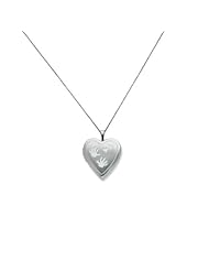 Sterling Silver 20mm with Handprints Heart Locket