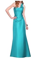 Taffeta One Shoulder Party Dress 