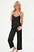 How To Measure Bra Sizes : Pajama Set Womens Cami Top Pants Black Lace Trim Set