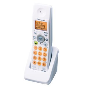 【クリックで詳細表示】Pioneer コードレスホン増設子機 ホワイト TF-DK125-W