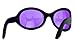 Purple Lens Gothic Vampire Sunglasses Oversized Sexy Glasses
