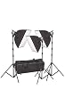 Special Chroma Key Video-photo Kit- 3000 Watt Quartz Light Kit with 3 Softboxes