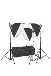 Special Chroma Key Video-photo Kit- 3000 Watt Quartz Light Kit with 3 Softboxes