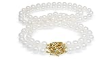 5.5x6mm A+ Quality Double Strand Japanese Akoya saltwater cultured pearl necklace 17