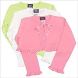 Girls Cropped Ruffle Cardigan Sweater