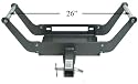 Removable 2" Hitch Receiver Winch Mount Portable w/ Pin
