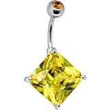 November 16mm Diamond Birthstone Belly Ring