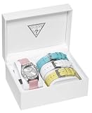 GUESS Womens Interchangeable Leather Strap Watch