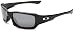Oakley Men's Fives Squared Iridium Polarized Sunglasses,Polished Black Frame/Black Lens,one size
