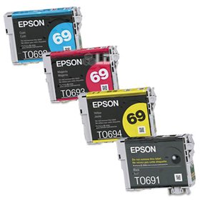 Genuine Epson Whole Set of Cartridges (4 Inks) for CX5000 CX6000 CX7400F CX8400 CX9400F CX9475F NX400