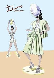 12 X 18 Stretched Canvas Poster Sundress and Bathing Suit12 X 18 Stretched Canvas Poster Sundress and Bathing Suit