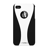 (White) Mivizu hard rubber crystal skin case for Verizon iPhone 4 / 4G / 4t ....