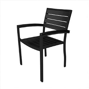 Euro Arm Chair Finish: Black and Plastique