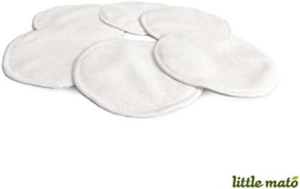 Little Mato Soft Thin Reusable Natural Organic Breast Nursing Pad 6 count
