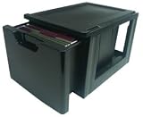 Iris Stackable Filing Drawer - Black (Black) (13.43 H x 15.43 W x 19.62 D)