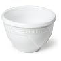 Le Creuset 1 3/8 qt Small Ribbed rim Stoneware Mixing Bowl, White
