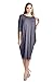 82 Days Women'S Rayon Span Kimono Loose Fit Mid Long Jersey Dress - Solid