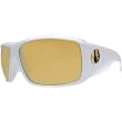 Electric KB1 Sunglasses - Electric Men's Casual Eyewear - Gloss White/Bronze Gold Chrome