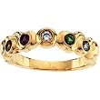 14K Yellow or White Gold Mother's Ring - 5 Stone