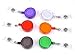 Cosmos 6 PCS Different Colors Plastic Retractable reel with Belt Clip for ID Badge