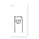 アルパカがみてる iPhone4Sオリジナルケース(ホワイト)