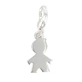 Les Poulettes Jewels - Charms Bracelet School Boy Sterling Silver- with Lobster Clasp